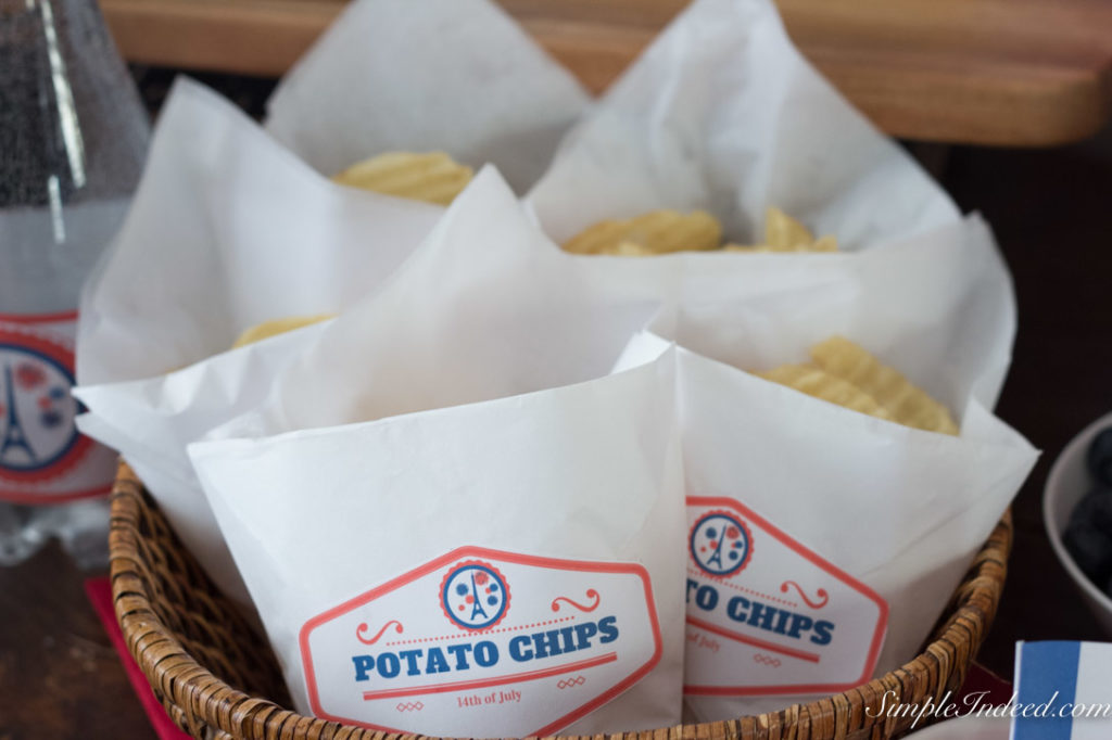 DIY potato chip bags