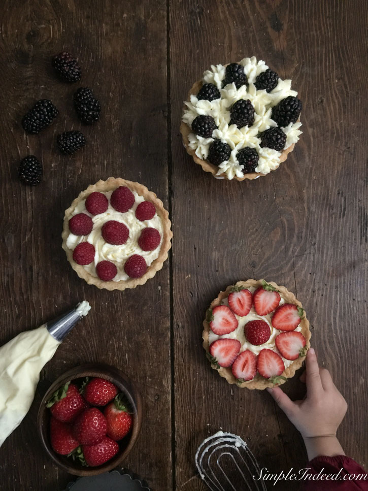 Mini berry pies