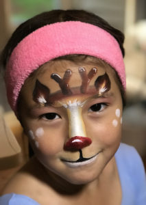 reindeer face paint