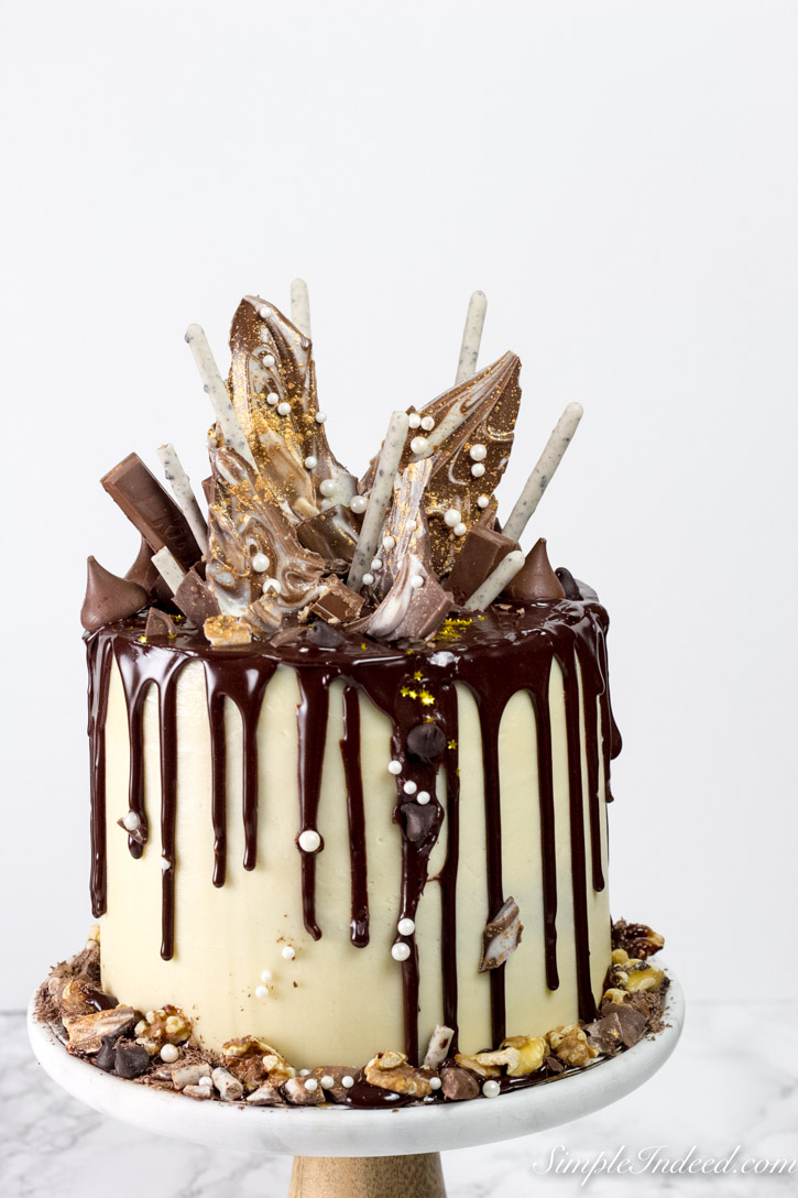 Chocolate drip cake profile